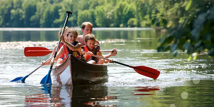 Canoë sur la rivière Dordogne